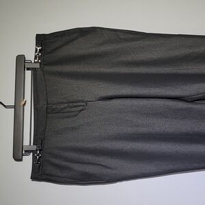 Dana Buchman Slimming Stretch Straight Leg Plus Size Gray Trouser Dress Pants